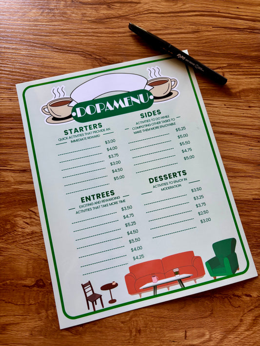 FRIENDS Central Perk Dopamenu (Printed)