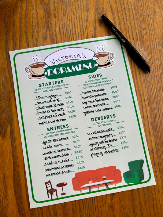 FRIENDS Central Perk Dopamenu (Printed)